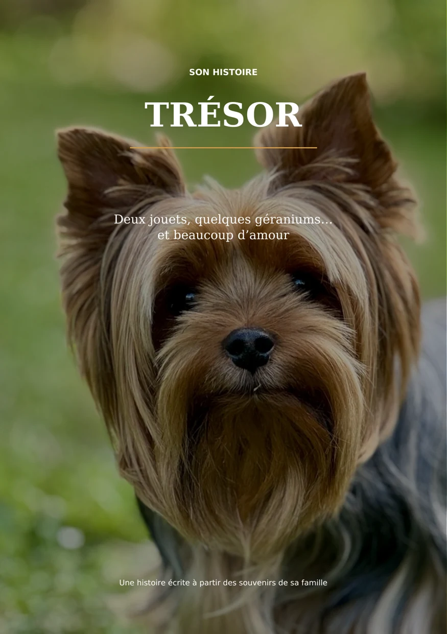 Couverture du livre personnalisé Trésor